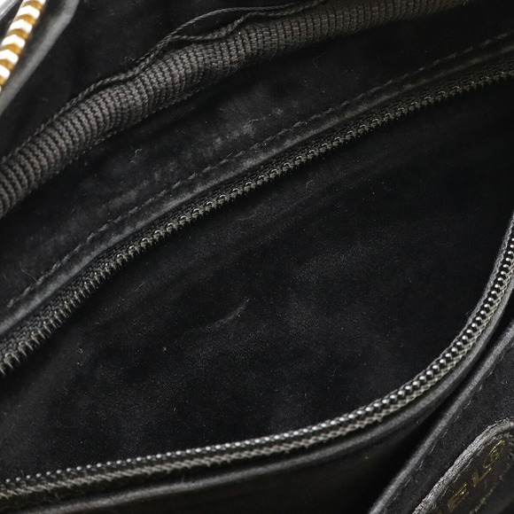 CHANEL Coco Mark Vanity Bag Handbag Shoulder Bag Patent Vernis Black - Picture 8 of 9